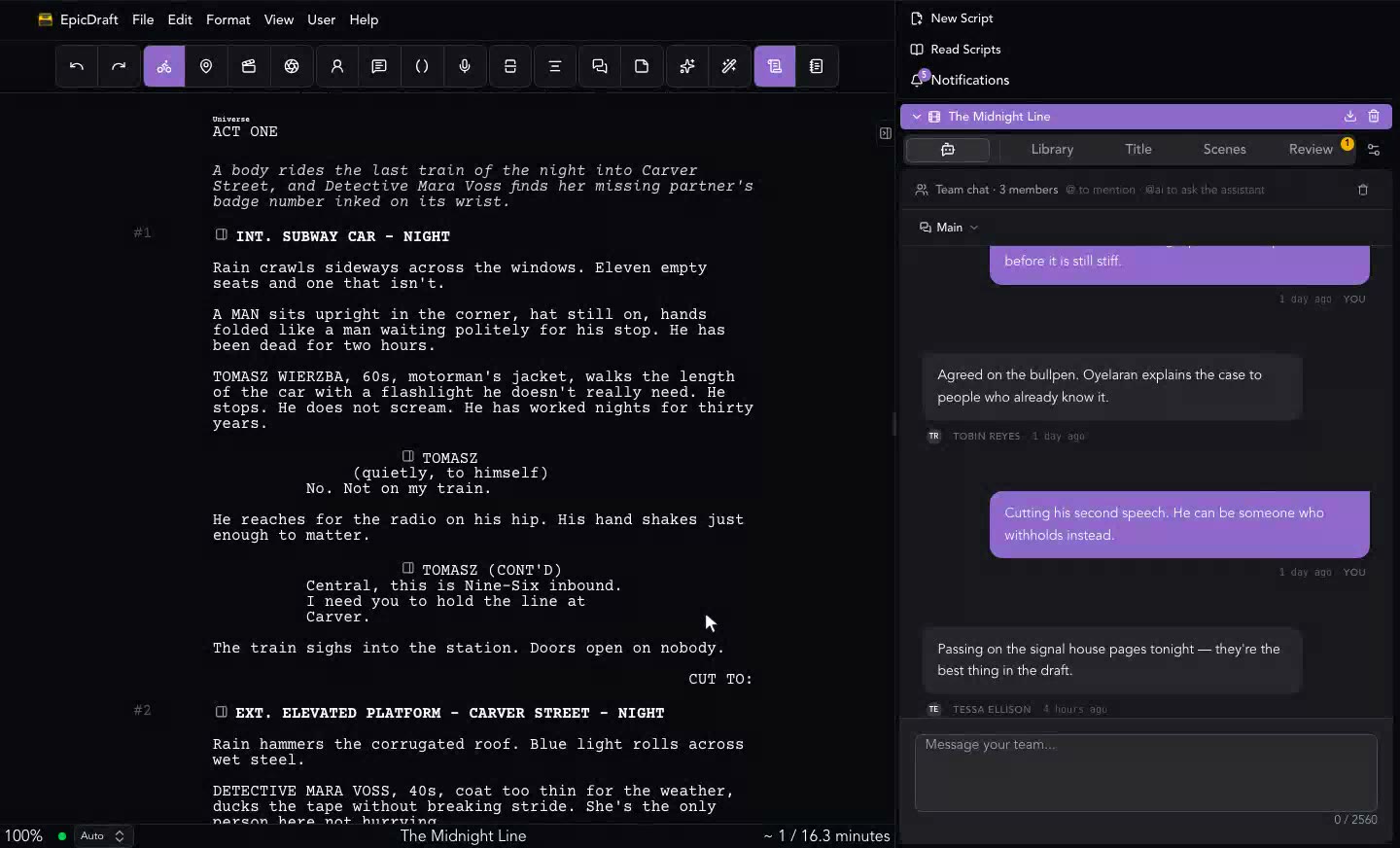 Why AI for Screenwriters Should Run on Your Own Machine